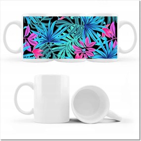 Nyomott mintás bögre Trópusi összeállítás