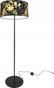 Álló Lámpa Elegáns Lámpabúra Arany Led Virágok