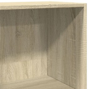 sonoma tölgy színű szerelt fa könyvespolc 40 x 30 x 114 cm