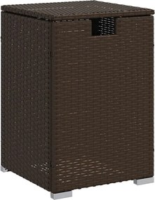 vidaXL barna polyrattan propántartály borító asztal 40 x 40 x 60 cm