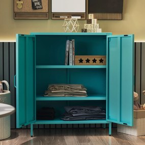 Szafka z półkami VITO, 800 x 1015 x 400 mm, Modern: morska