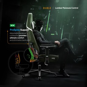 Diablo X.Eye Prime, Normal Size, Gothic Green gamer szék