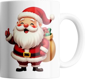 Bögre Logó Karácsonyi Ajándék Karácsonyfa Alá Mikulás Kerámia Szöveg