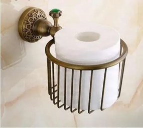 Fali fĂŒrdĆszobai alkatrĂ©sz AP2205 â antik bronz WC-papĂr-tartĂł, patinĂĄs antik bronz