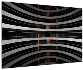 Absztrakt kép - épület (90x60 cm)