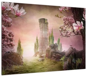 Kép - Az álmok birodalma (üvegen) (70x50 cm)