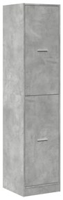 betonszürke szerelt fa patikaszekrény 40 x 41 x 174,5 cm