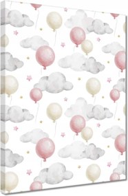 Vászonkép 30x40 Pasztell motívum rózsaszín bál