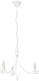 Csillár láncon LUCY 3xE14/60W/230V fehér
