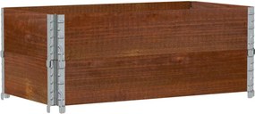 vidaXL 2 db barna tömör fenyőfa raklapmagasító 100 x 50 cm
