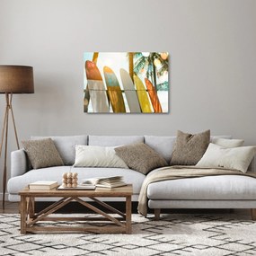 Kép - Szörfdeszkák (üvegen) (70x50 cm)