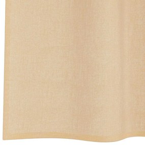 2 db homokszínű voile függönyök rúd zsebekkel