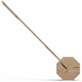 Világosbarna LED asztali lámpa (magasság 38 cm) Octagon One – Gingko