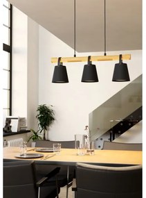 Eglo 43636 - Csillár zsinóron BOYLE 3xE27/10W/230V