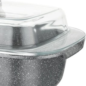 Florina Alumínium tepsi aroma kapaklı Lava 4,5 l ,32 × 22 × 11 cm