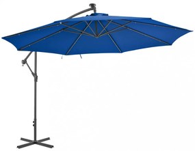kék konzolos napernyő alumíniumrúddal 350 cm
