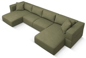 Világoszöld sarokkanapé ("U" alakú) Esther – Milo Casa