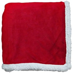 Karácsonyi mikroflanel takaró 200x150 cm - piros fehér