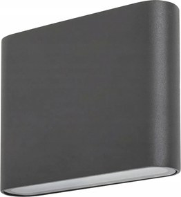 Kültéri kerti fali lámpa Led felső alsó antracit négyzet Rabalux