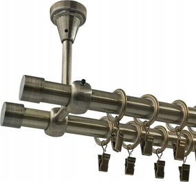 Falra Szerelhető Függönysín Antik Arany 19+19mm Luna 160cm