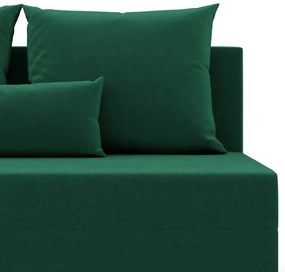 Nobu sarokkanapé, bársony, univerzális oldal, zöld