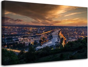 Vászonkép Építészet Rouen Este 80X50
