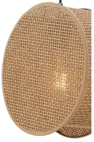 BIG DRUM zsinóros függőlámpa 1xE27/60W/230V barna