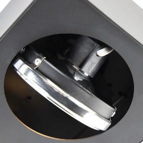 Design spotlámpa fekete négyzet alakú 4-lámpás - Kaya