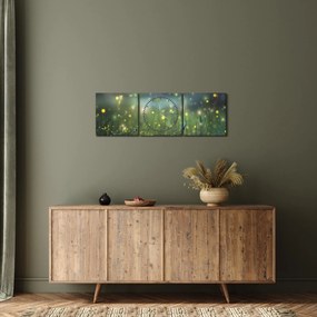 Kép - varázslatos éjszaka (órával) (90x30 cm)