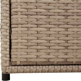 vidaXL bézs polyrattan kerti tárolószekrény 55 x 59 x 69 cm
