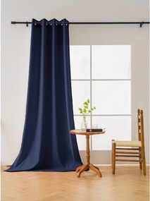 Sötétkék OXFORD függöny 140x250 cm Felfüggesztés: Hullámos sínszalag