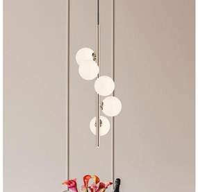 Zuma Line P0574-05E-F7AA - Csillár zsinóron ARCTURUS 5xG9/4W/230V arany