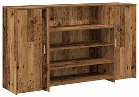recepciós pult antik fa 180x50x103,5 cm szerelt fa
