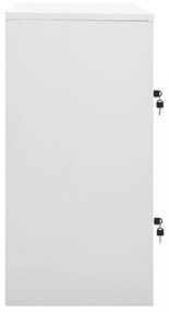 2 db világosszürke-zöld acél zárható szekrény 90x45x92,5 cm