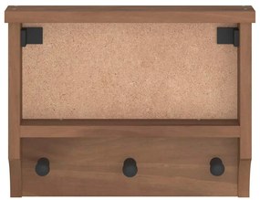 SANDNES tömör fenyőfa falra szerelt kabátállvány 45x12x35 cm