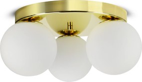 Mennyezeti lámpa Csillár Plafon Arany Üveg Fehér Gömbök Üveg E3 Led G9