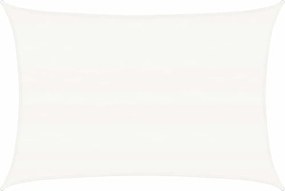 vidaXL fehér HDPE napvitorla 160 g/m² 5 x 7 m