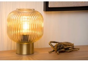 Lucide 45586/20/62 - Asztali lámpa MALOTO 1xE27/40W/230V bézs/arany