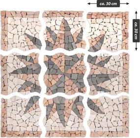 Márvány mozaik Rosone Windrose motívum 90 x 90 cm