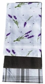 Konyhai törülközők 3 szett LEVANDULA