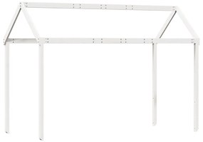 fehér tömör fenyőfa gyerekágytető 217 x 85,5 x 154 cm