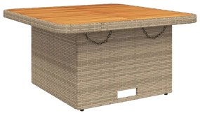 2 részes bézs polyrattan kerti ülőgarnitúra párnákkal