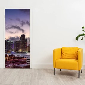 Fotótapéta ajtóra - A nagyváros felhőkarcolói (95x205cm)