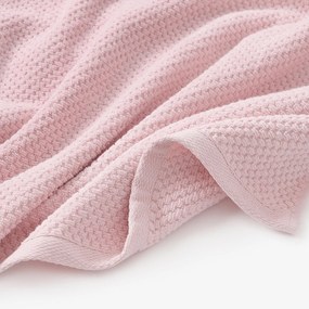 Goldea pamut frotír törölköző / fürdőlepedő micro pure - pasztell rózsaszín 70 x 140 cm
