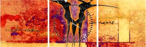 Kép - Afrikai istennő (órával) (90x30 cm)