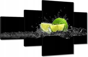 Vászonkép 130x80 Lime fekete