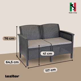 Venus 4 személyes kerti bútor garnitúra grafit