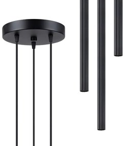 Sollux SL.1341 - Csillár zsinóron ARCHE 3xG9/8W/230V fekete