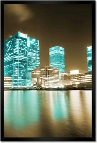 Poszter keretben 40x60 Lila orchidea