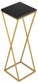 LOFT virágtartó állvány 70x24 cm arany/fekete